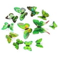 thumbnail image 1 of 12 pegatinas de pared de mariposas 3D extraíbles para decoración de habitación infantil Verde, 1 of 9