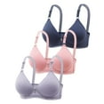 thumbnail image 1 of WILLBEST Brasier Strapless Mujer Sujetador De Verano Para Mujer, Cómodo, Fino, Con Fruncido, Transpirable, Cómodo, Sin Aros De Acero, Anticaída, 3 Piezas, 733, 1 of 2