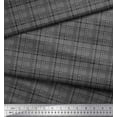 thumbnail image 3 of Soimoi Cotton Voile Fabric Plaid Check Printed Craft Fabric by The Yard 56 Inch Wide, 3 of 3