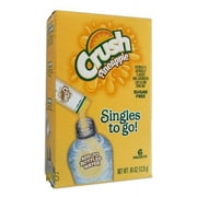 Crush Singles To-Go Pineapple Drink Mix, 0.45 Oz., 6 Packets
