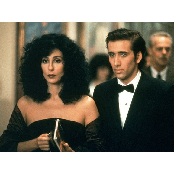 Art.com Moonstruck, Cher, Nicolas Cage, 1987 Photo, 24" x 18"