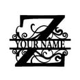 thumbnail image 2 of Metal Name Sign - 26 Letters - Weather Resistant - Rustic Decor - Door Wall Hanging Art Decor - Family Name Sign - Indoor Outdoor - Iron Metal Wall Art - Last Name Sign, 2 of 8