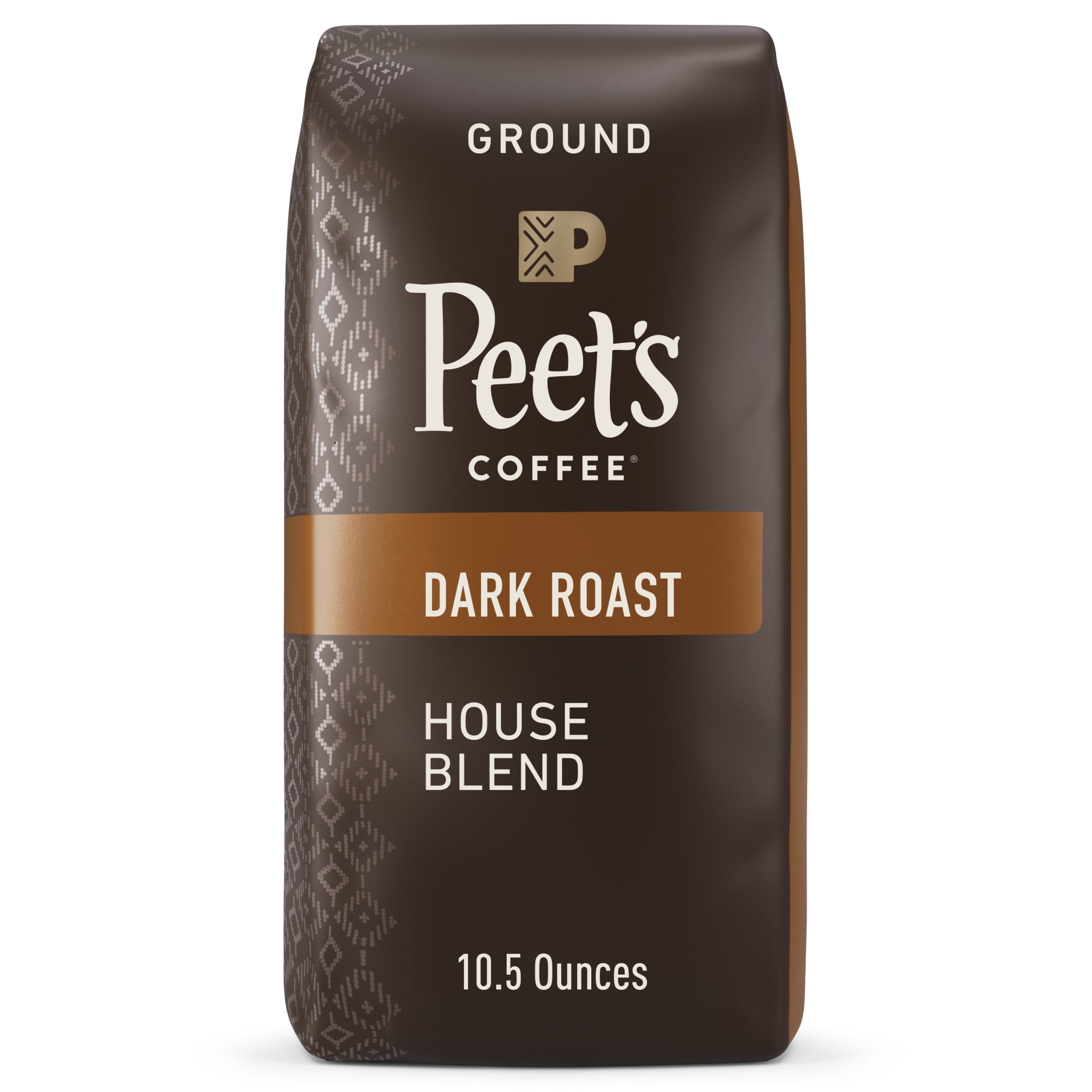 Peet's Coffee House Blend, Dark Roast Ground Coffee, 10.5oz Bag