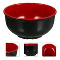 thumbnail image 3 of ColoMX 4pcs tazones de arroz melamina tazones de sopa multifunción tazones de ramen (rojo negro), 3 of 8
