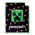 thumbnail image 3 of Minecraft Blanket Bundle  Soft Fleece Plush 46"x 60" Throw Blanket Character Decal and Pin Badge Gift Box Set, 3 of 5