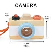 Mentari Camera Wooden Play Toy with Kaleidoscope Lens for Kids Age 2+