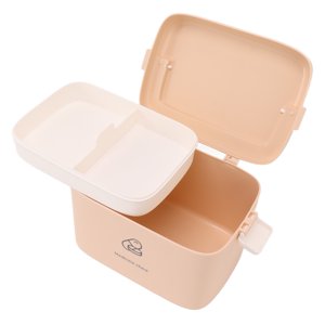 Boîte de rangement en plastique pour premiers soins, trousse de médecine d'urgence avec plateau amovible et poignée, boîte de conteneur d'organisateur de stockage portable polyvalent, boîte à médicaments pour les voyages à domicile