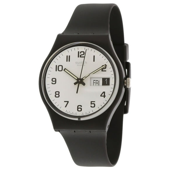 Swatch Men's Irony GB743 Black Rubber Swiss Quartz Fashion Watch