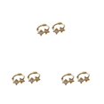 thumbnail image 2 of maskred Two Size Options For These Stunning Silver Earrings Llightweight And Gift Gold 10MM 3Set, 2 of 6