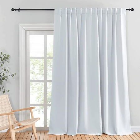TESNN Room Darkening Sliding Glass Door Curtain, Patio Door Blind, Home