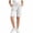 White, variant on HAOTAGS Girls Denim Shorts,Elastic Waist Breathable Straight - Leg Shorts with Pocketed Blue Size 11/12