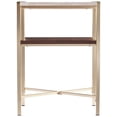 thumbnail image 4 of Home Square Faux Marble Top End Table in White and Tobacco - Set of 2, 4 of 6