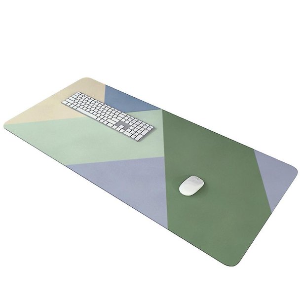 Yunyun Alfombrilla de ratón Rectangular Grande Antideslizante Alfombrilla de Escritorio Juego de computadora Empalme Patrón de triángulo de Color Alfombrilla de ratón