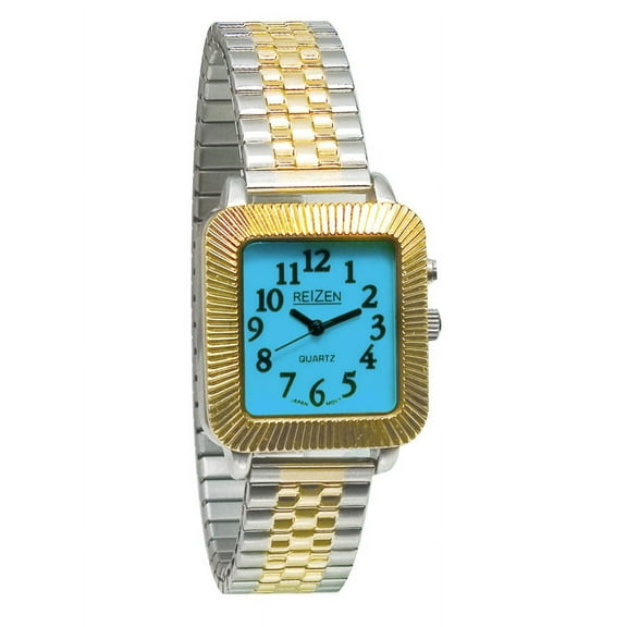 Unisex Glow-in-the-Dark Watch - Square Face with Expansion Band