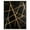 Silver Frame, variant on Fractured Zenith Canvas Print Black Gold Decor by Art Remedy, Gold Frame, 36 x 45