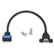 thumbnail image 1 of Cable adaptador USB 3.0 de un solo puerto A hembra a línea de transmisión de datos ABS de alta velocidad de 20 pines, 1 of 14