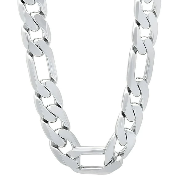DESIGNICE Solid 925 Sterling Silver Necklace For Men Classic 12mm Cuban Chain 18/20/22/24/26/28/30 Inch Charm Fashion Jewelry Gift