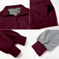 thumbnail image 5 of Men's Womens Long Sleeve Stand Collar Scrub Jacket Medical Uniform Multi Pocket Thick Warm Easy Care XS, 5 of 5