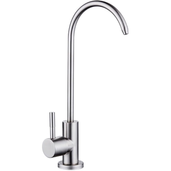 Drinking Water Faucet, Brushed Stainless Steel Drinking Water Faucet for Kitchen Sink