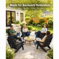 thumbnail image 6 of WINSOON Outdoor All-Weather HDPE Folding Adirondack Chair with Cup Holder & Adjustable Backrest, Easy to Install & Clean, Ideal for Garden, Yard & Patio, 6 of 8