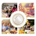 thumbnail image 3 of 8PCS Disposable 7 Inch Plates Disposable Compostable Paper Tableware Set Ecological Degradable Dinnerware for Birthday Barbecues Camping Picnics Party, 3 of 7
