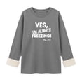 thumbnail image 5 of Yourumao Fleece Crewneck Sweatshirts for Women Long Sleeve Graphic Sweatshirt with Sherpa Lined Loose Fit Cozy Winter Pullover Tops, 5 of 6