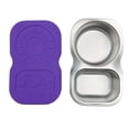 thumbnail image 1 of Reusable Stainless Steel Tableware With Silicone Lid Leak Proof Double Compartment Food Suitable For Dipping Fruits Kitchen Outdoor Camping, 1 of 7