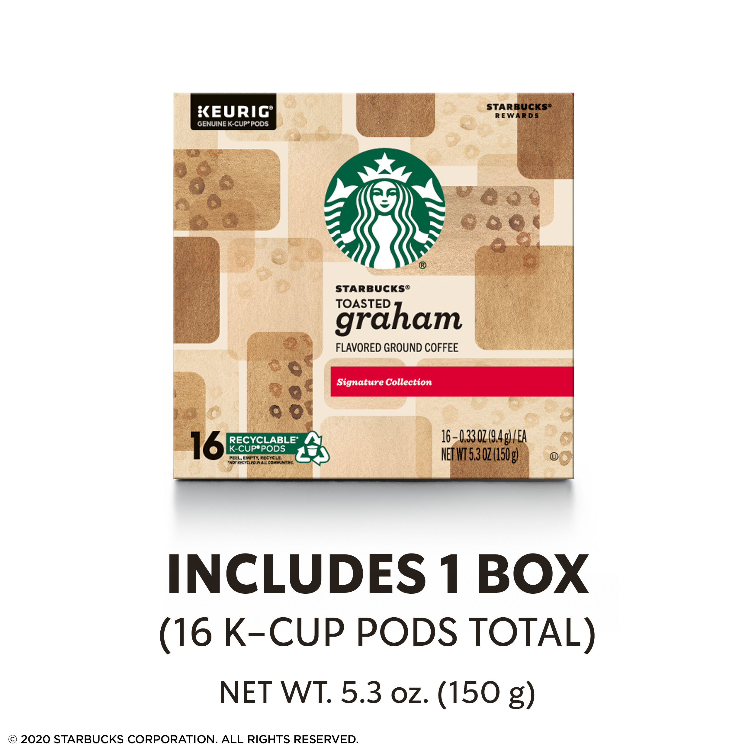 Starbucks Toasted Graham Keurig Coffee Pods, 16 Count Box - image 4 of 6