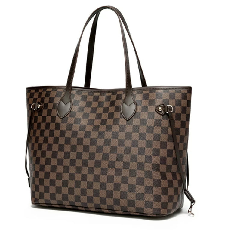 Sexy Dance Women Crossbody Bags,Checkered Tote Shoulder Handbags with Small  Coin Purse Including 3 Size bags 