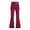 Wine, variant on Girls High Waist Heart Embroidery Flared Yoga Pants, Elastic Stretch Solid Color Kids Bell Bottom Trousers for Spring Autumn Daily Casual Dance Sport Wear(Sky Blue,8-9 Years)
