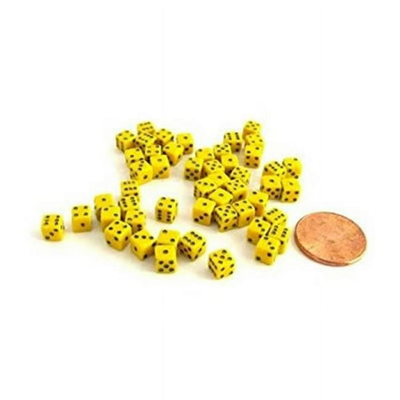 Koplow KPL18106 5 mm d6 Square Corner - Yellow, 200 Count