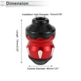 thumbnail image 4 of Protector de guardabarros de rueda de aleación de aluminio de 15mm, slider de marco de motocicleta, 46mm, 74mm, rojo, 2 Pcs, 4 of 7