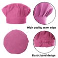 thumbnail image 3 of TOPTIE Kids Apron and Chef Hat Set, Adjustable Cotton Child Cooking Kitchen Apron, S-XXL-Hot Pink-XL, 3 of 6