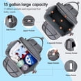 thumbnail image 2 of Bolsa de pañales, mochila DERJUNSTAR, bolsa de pañales multifuncional, gris, 2 of 7