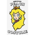 thumbnail image 2 of Women's Nintendo This is my Peach Costume  Graphic Tee White Small, 2 of 4