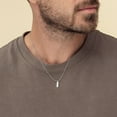 thumbnail image 4 of HZMAN 0.9mm Silver Snake Chain Necklace for Men Women Thin Stainless Steel Chain Necklace 16"-30'' Jewelry Gift (Silver,0.9mm,30), 4 of 8