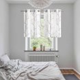thumbnail image 5 of Grey Tree Kitchen Curtains Small Short 39 Inch Length, Botanical Vintage Birds Branch Grommet Top Bedroom Living Room Curtains, Light Filtering Cafe Curtain Drapes 2 Panels Set 55''x39'', 5 of 9