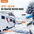 thumbnail image 2 of VEVOR 75ft Heated Water Hose for RV, Heated Drinking Water Hose Antifreeze to -45°F, Automatic Self-regulating, 5/8" I.D. with 3/4" GHT Adapter, Lead and BPA Free, 2 of 9