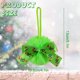 thumbnail image 3 of Oioii Christmas Bows Christmas Tree Decoration Wreaths Velvet Bow Tree Topper with Fluffy Ornaments for Xmas Party, 3 of 9