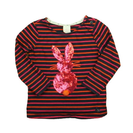 

Pre-owned Jasper Conran Girls Navy | Red Rabbit Long Sleeve T-Shirt size: 3-4T