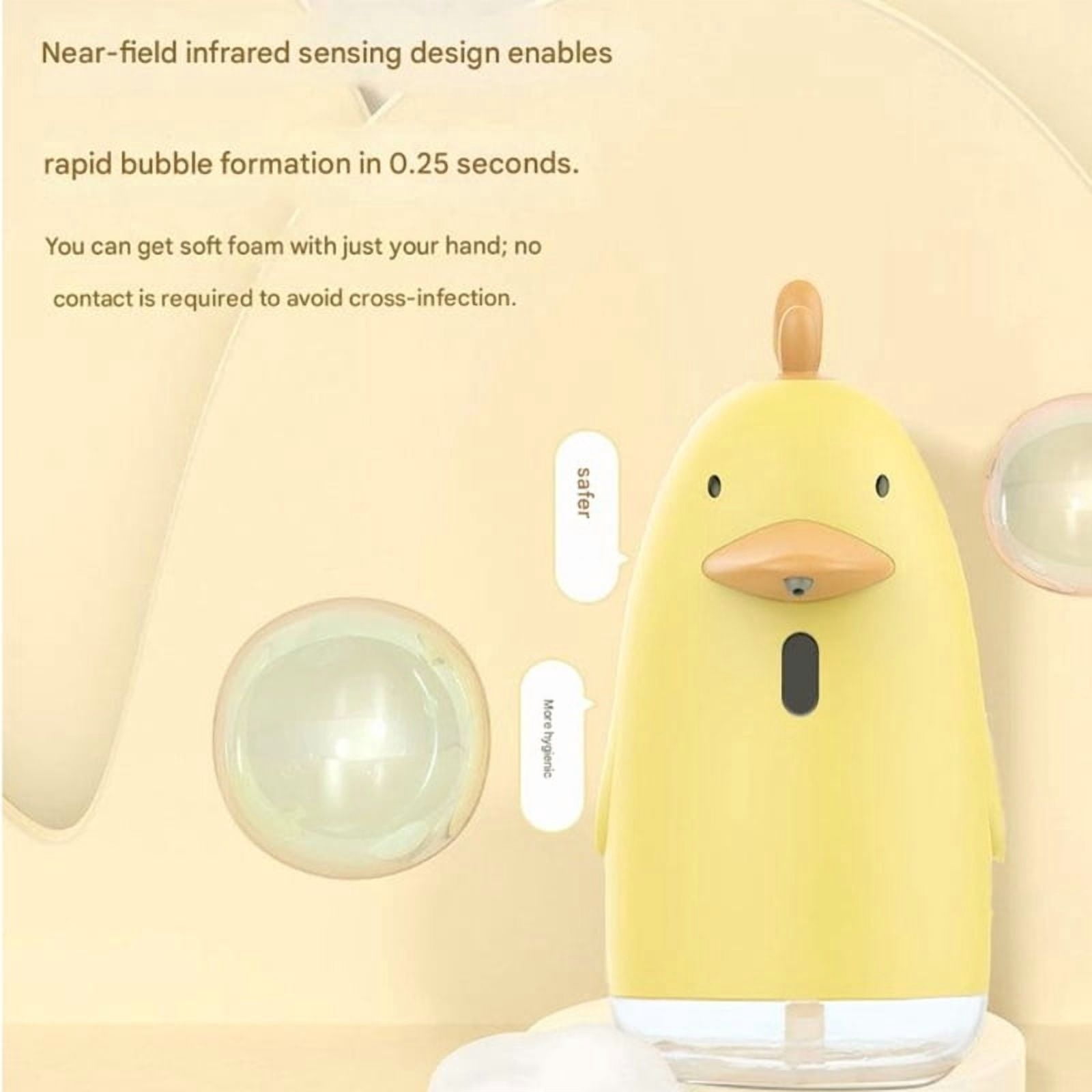 Automatic Foaming Hand Soap Dispenser Lovely Duck Automatic Induction Foam Hand Washer Foam Soap Dispenser