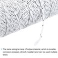 thumbnail image 4 of Unique Bargains Twine Packing String Wrapping Cotton Twine 100M Silver Tone and White Rope for Gift Wrapping Twine, 4 of 7
