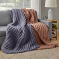 thumbnail image 3 of Allswell Weighted Knit Throw Blanket, Savannah Taupe, 15 lbs, 3 of 8