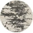 thumbnail image 2 of Nourison Maxell Abstract Ivory/Grey 3'10" x ROUND Area Rug, (4 Round), 2 of 7