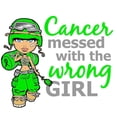 thumbnail image 2 of CafePress - Combat Girl General Lymphoma -  Round Wood Ornament 4", 2 of 2