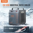 thumbnail image 2 of VEVOR Refroidisseur d'Eau Industriel, CW-5202, Refroidisseur d'Eau Industriel Système de Refroidissement avec Compresseur Intégré Réservoir d'Eau 7 L Capacité 13 L/min Débit Max, pour Machine de Gravure au Laser CO2 Machine de Refroidissement, 2 of 9