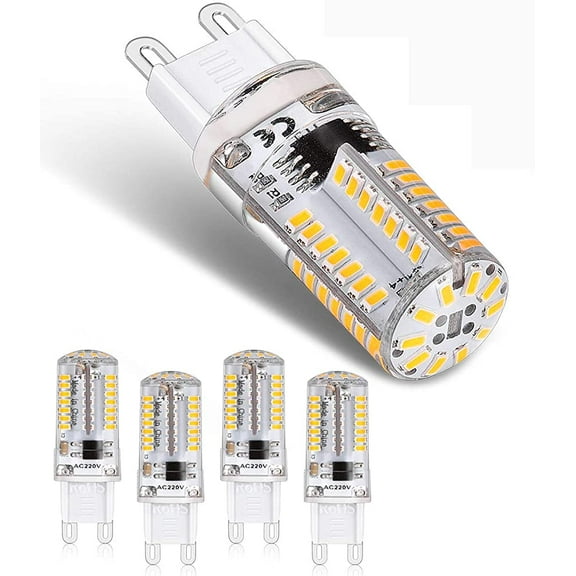 3W G9 LED Bulb 5-Pack - 3000K Warm, Replaces 40W Halogen
