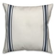 thumbnail image 2 of Creative Products Blue Farmhouse Stripe Monogram - R 18x18 Spun Poly Pillow, 2 of 3