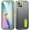 Gray+Green, variant on Allytech Rugged Case Compatible with iPhone 11 Pro Max with Hidden Kickstand, [Military Grade Drop Protection] Soft TPU Hard PC Bumper Non-Slip Shockproof Full Protective Case, Orange Clear