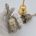 thumbnail image 4 of bedienty Vintage Style Brass Bell Hand Bell With Wooden Handle Dinner Bells Brass Hand Cranked Telephone Bell Qinggu, 4 of 6